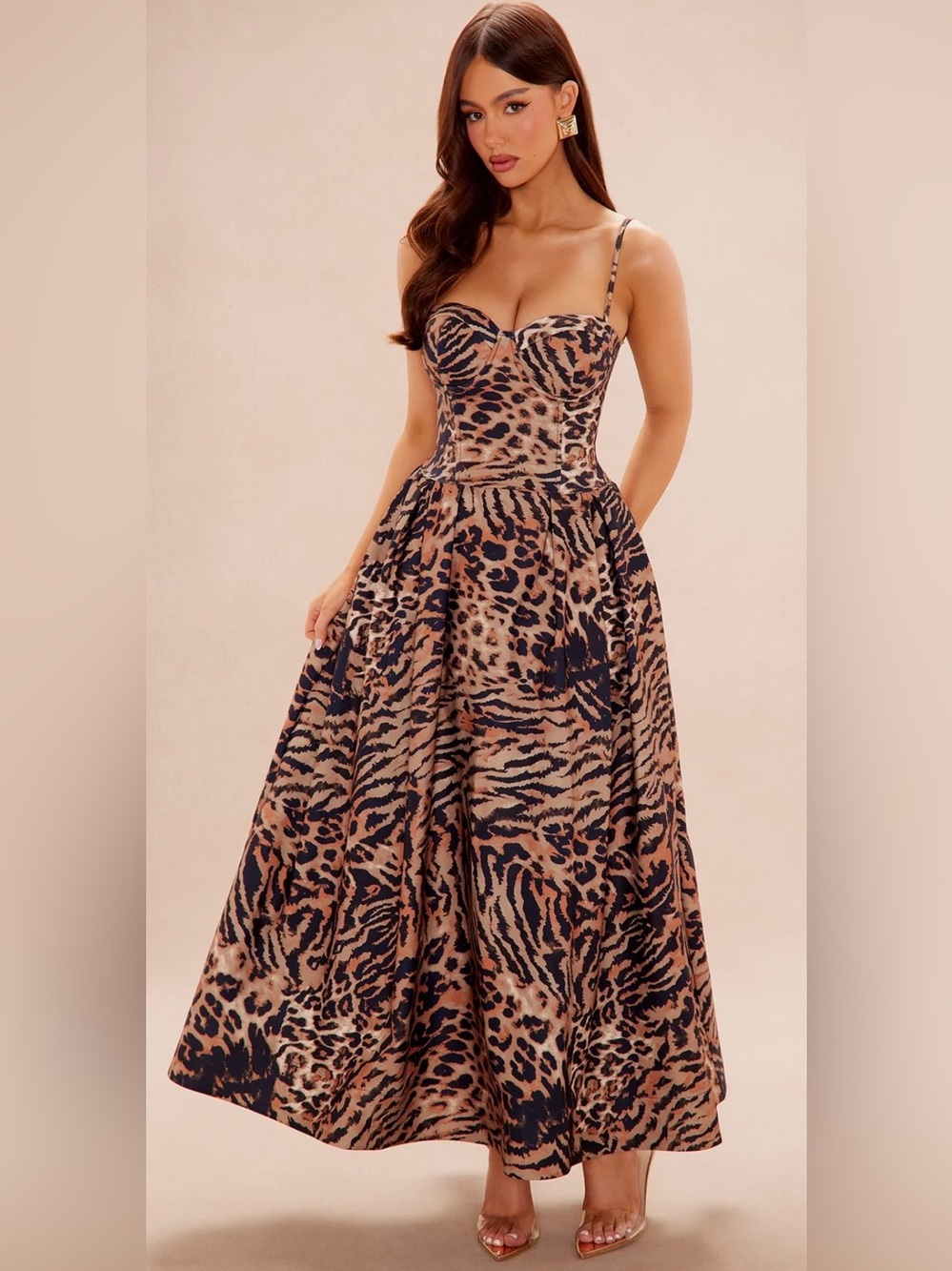 Scarlett Leopard Maxi Dress